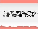 山东威海外事职业技术学院在哪(威海外事学院位置)