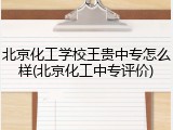 北京化工学校王贵中专怎么样(北京化工中专评价)