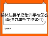 榆林佳县单招集训学校怎么样(佳县单招学校如何)