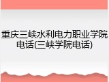 重庆三峡水利电力职业学院电话(三峡学院电话)