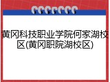 黄冈科技职业学院何家湖校区(黄冈职院湖校区)