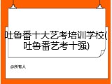 吐鲁番十大艺考培训学校(吐鲁番艺考十强)