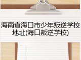 海南省海口市少年叛逆学校地址(海口叛逆学校)