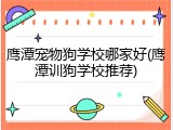 鹰潭宠物狗学校哪家好(鹰潭训狗学校推荐)