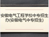 安徽电气工程学校中专招生办(安徽电气中专招生)