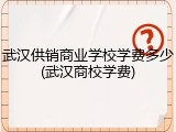 武汉供销商业学校学费多少(武汉商校学费)