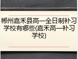 郴州嘉禾县高一全日制补习学校有哪些(嘉禾高一补习学校)