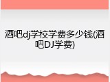 酒吧dj学校学费多少钱(酒吧DJ学费)