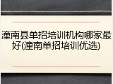 潼南县单招培训机构哪家最好(潼南单招培训优选)