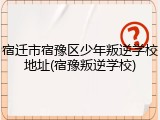 宿迁市宿豫区少年叛逆学校地址(宿豫叛逆学校)