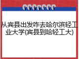 从宾县出发咋去哈尔滨轻工业大学(宾县到哈轻工大)