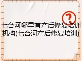 七台河哪里有产后修复培训机构(七台河产后修复培训)