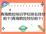 青海数控培训学校排名技校前十(青海数控技校前十)