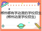郴州哪有学动漫的学校招生(郴州动漫学校招生)