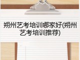 朔州艺考培训哪家好(朔州艺考培训推荐)