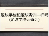 足球学校和足球青训一样吗(足球学校vs青训)