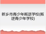 新乡市青少年叛逆学校(叛逆青少年学校)