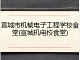 宣城市机械电子工程学校食堂(宣城机电校食堂)