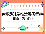 鲁能足球学校发展历程(鲁能足校历程)