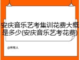 安庆音乐艺考集训花费大概是多少(安庆音乐艺考花费)