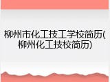 柳州市化工技工学校简历(柳州化工技校简历)
