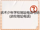 武术少年学校地址电话号码(武校地址电话)
