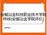 安徽冶金科技职业技术学院咋样(安徽冶金学院评价)