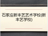 石家庄新丰艺艺术学校(新丰艺学校)