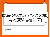 青岛技校足球学校怎么样(青岛足球技校如何)