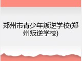 郑州市青少年叛逆学校(郑州叛逆学校)