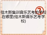 佳木斯集训音乐艺考的学校在哪里(佳木斯音乐艺考学校)