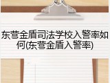 东营金盾司法学校入警率如何(东营金盾入警率)