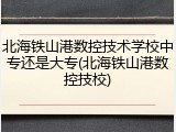 北海铁山港数控技术学校中专还是大专(北海铁山港数控技校)
