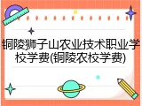 铜陵狮子山农业技术职业学校学费(铜陵农校学费)