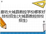 廊坊大城县数控学校哪家好技校招生(大城县数控技校招生)