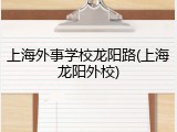 上海外事学校龙阳路(上海龙阳外校)