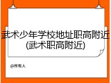 武术少年学校地址职高附近(武术职高附近)