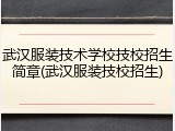 武汉服装技术学校技校招生简章(武汉服装技校招生)