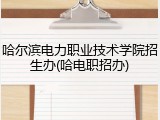 哈尔滨电力职业技术学院招生办(哈电职招办)