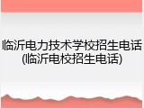 临沂电力技术学校招生电话(临沂电校招生电话)