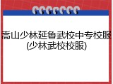 嵩山少林延鲁武校中专校服(少林武校校服)