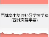 西城高中复读补习学校学费(西城高复学费)