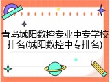 青岛城阳数控专业中专学校排名(城阳数控中专排名)