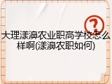 大理漾濞农业职高学校怎么样啊(漾濞农职如何)