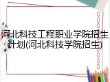 河北科技工程职业学院招生计划(河北科技学院招生)