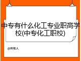 中专有什么化工专业职高学校(中专化工职校)