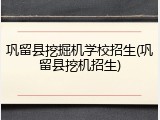 巩留县挖掘机学校招生(巩留县挖机招生)
