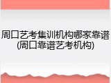 周口艺考集训机构哪家靠谱(周口靠谱艺考机构)