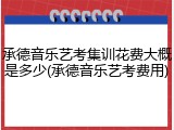 承德音乐艺考集训花费大概是多少(承德音乐艺考费用)