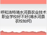 呼和浩特清水河县农业技术职业学校好不好(清水河县农校如何)